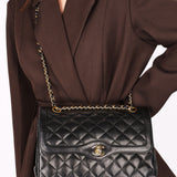 Chanel Single Flap Black Lambskin MMHW