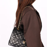 Chanel Single Flap Black Lambskin MMHW