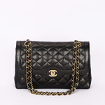 Chanel Single Flap Black Lambskin MMHW