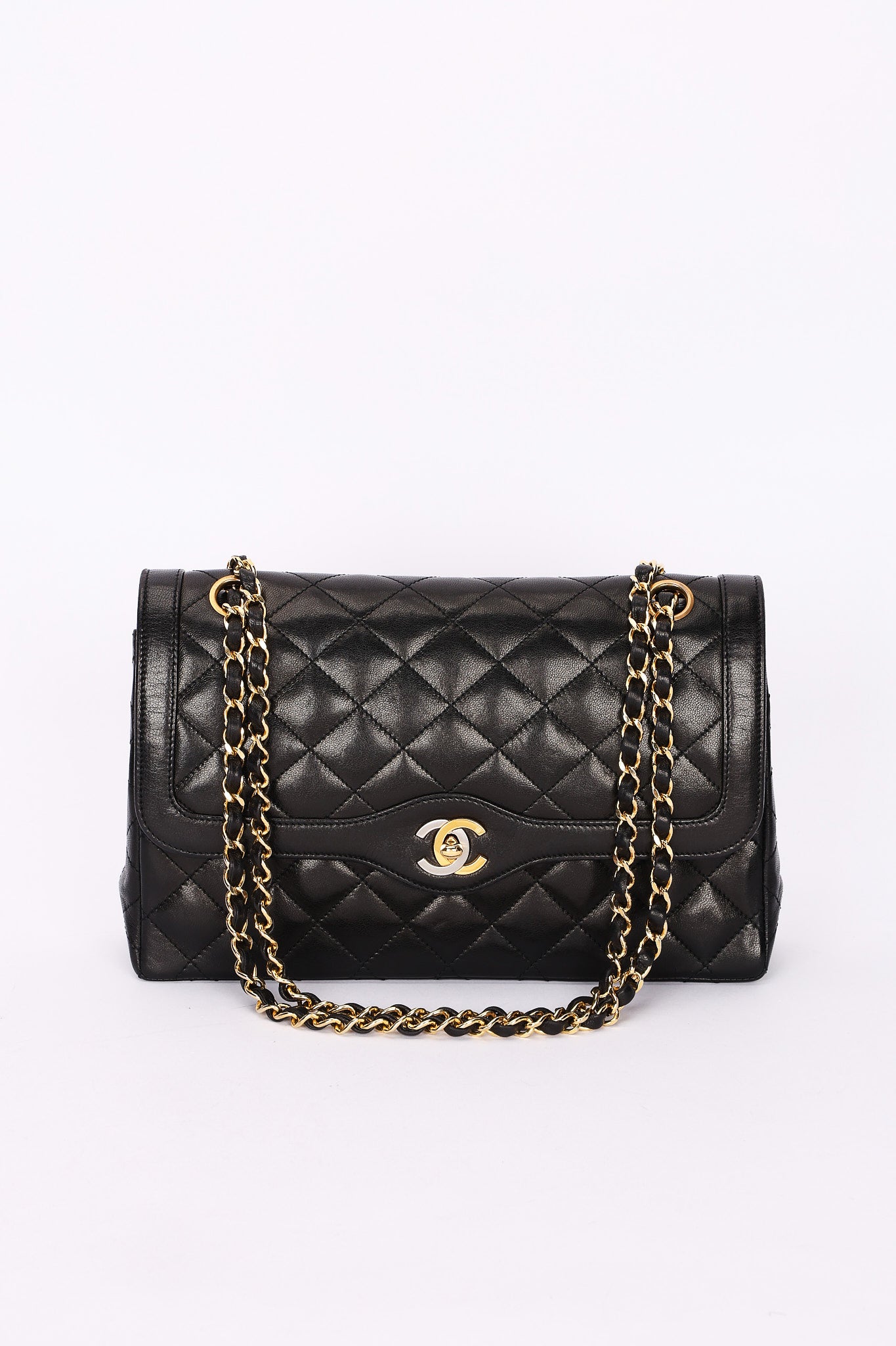 Chanel Single Flap Black Lambskin MMHW