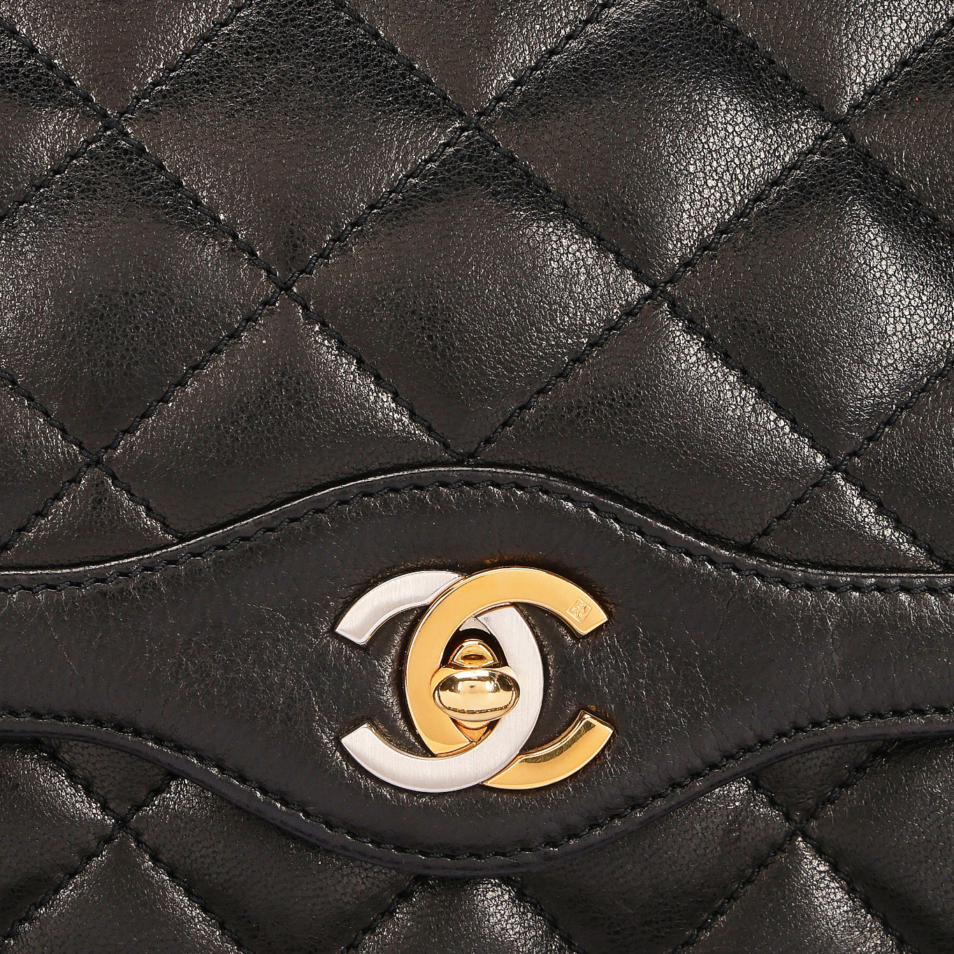 Chanel Single Flap Black Lambskin MMHW