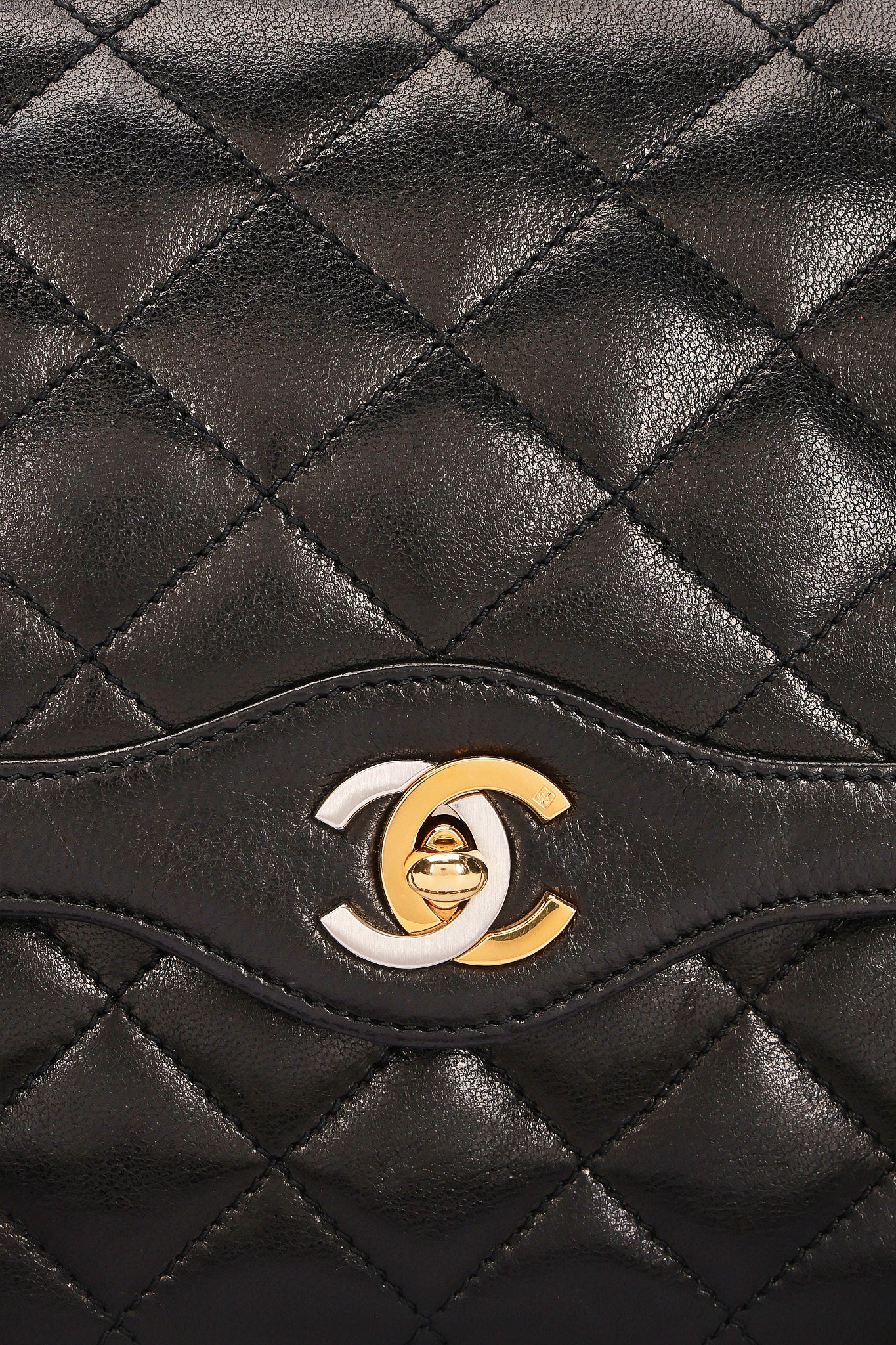 Chanel Single Flap Black Lambskin MMHW