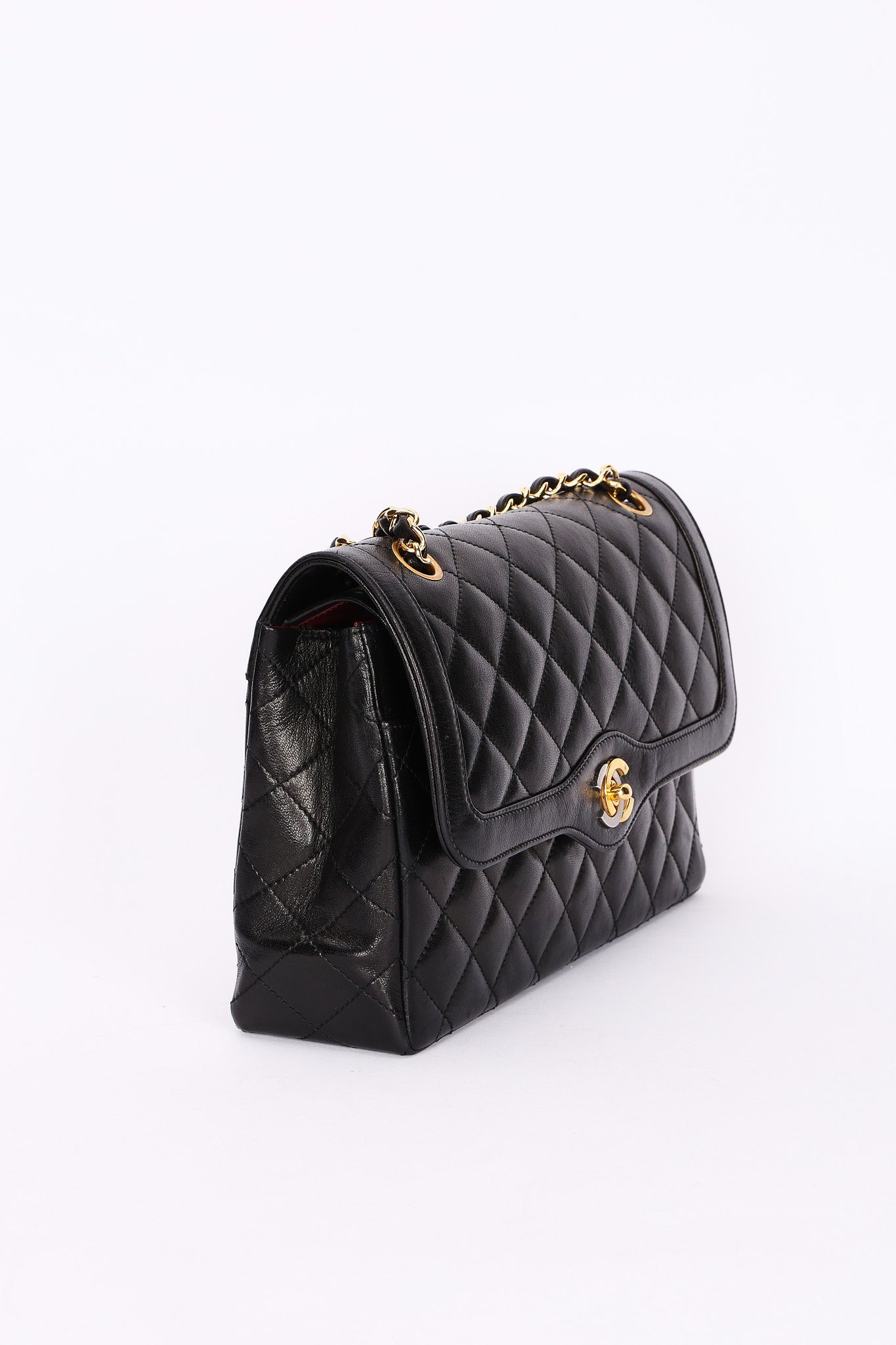 Chanel Single Flap Black Lambskin MMHW