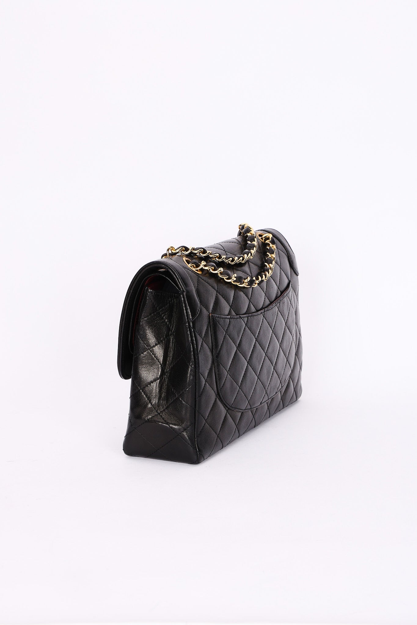 Chanel Single Flap Black Lambskin MMHW