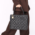 Chanel Timeless Medallion Tote Black Caviar GHW