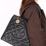 Chanel Timeless Medallion Tote Black Caviar GHW