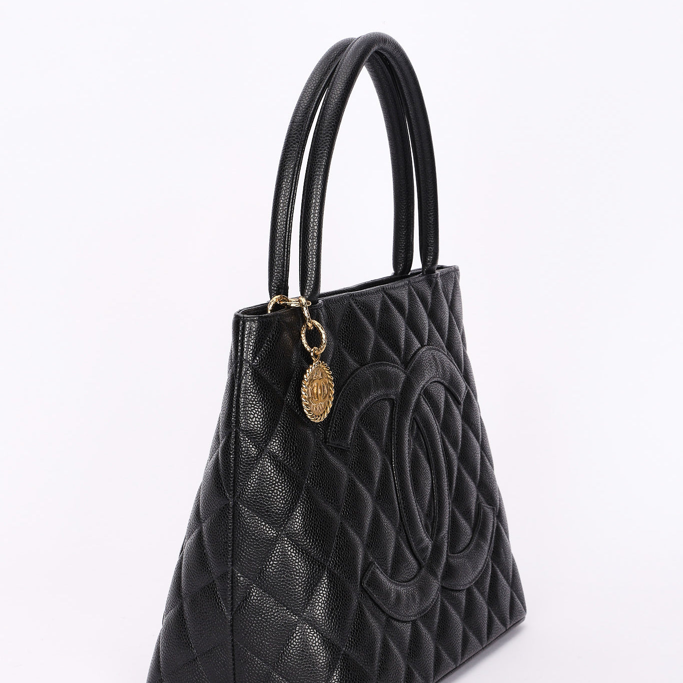 Chanel Timeless Medallion Tote Black Caviar GHW
