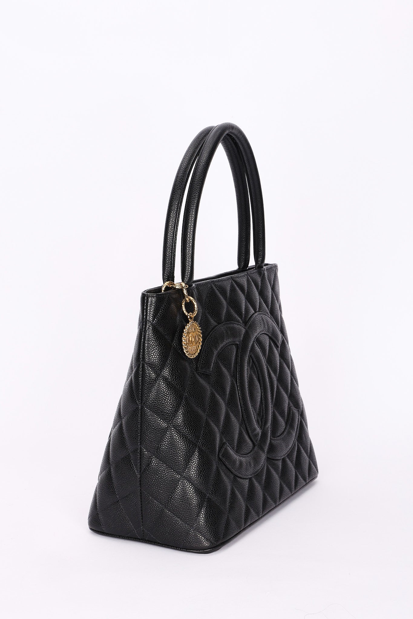 Chanel Timeless Medallion Tote Black Caviar GHW