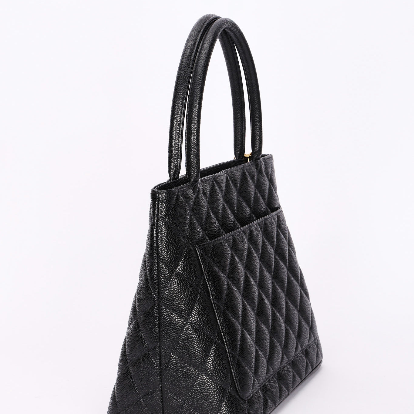 Chanel Timeless Medallion Tote Black Caviar GHW