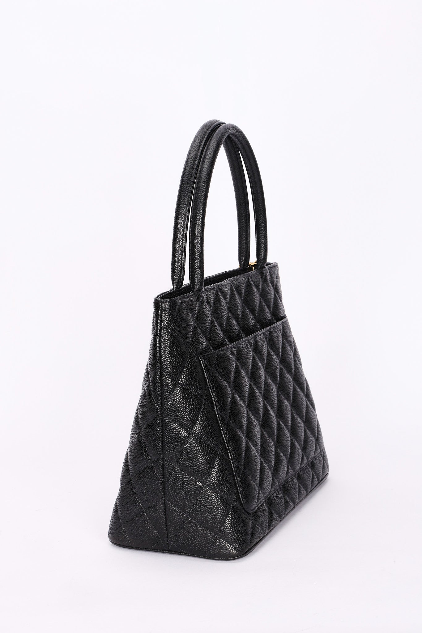 Chanel Timeless Medallion Tote Black Caviar GHW