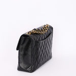 Chanel Jumbo Classic Single Flap Black Caviar 24K GP