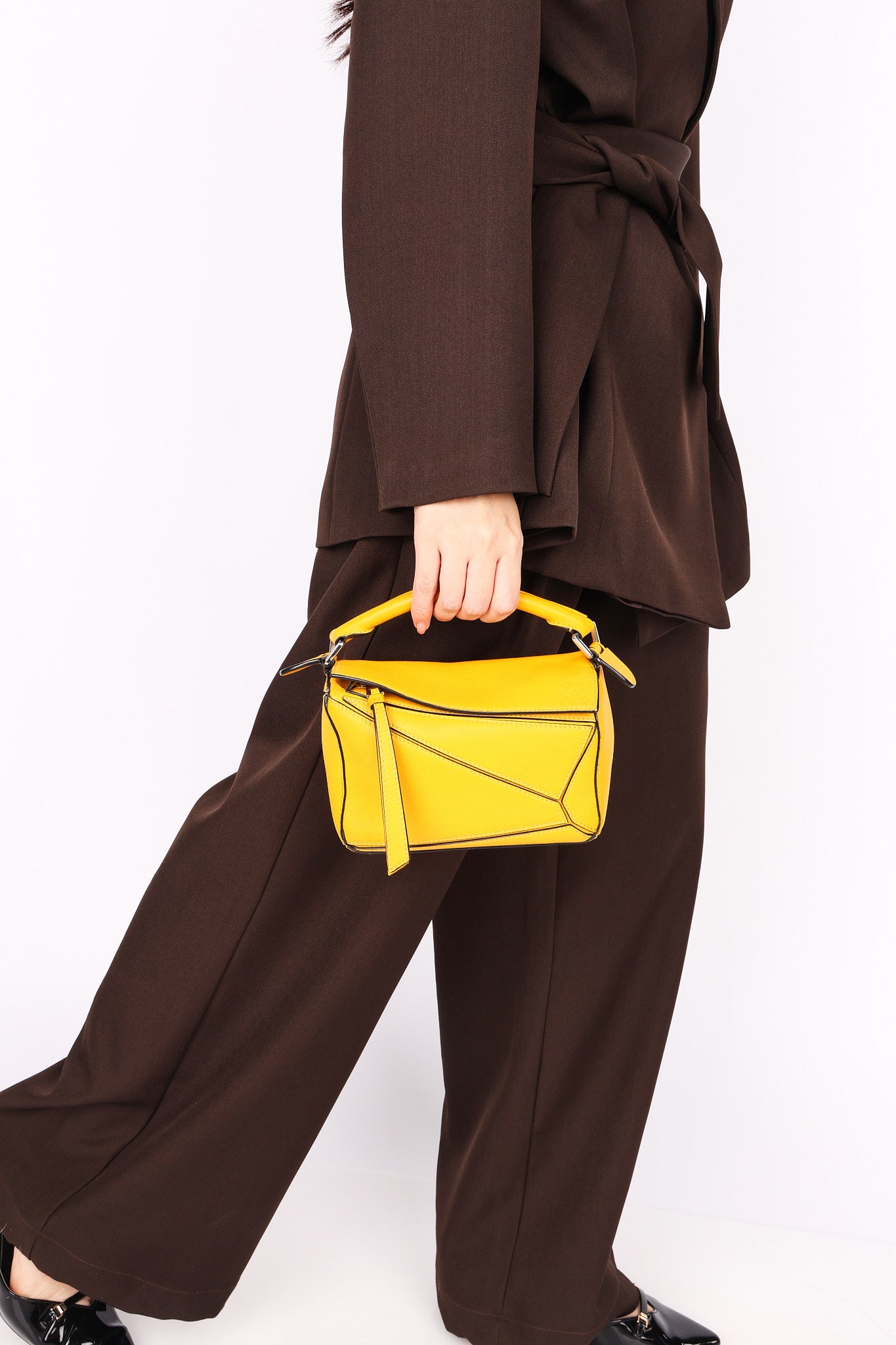 Loewe Mini Puzzle Bag Yellow