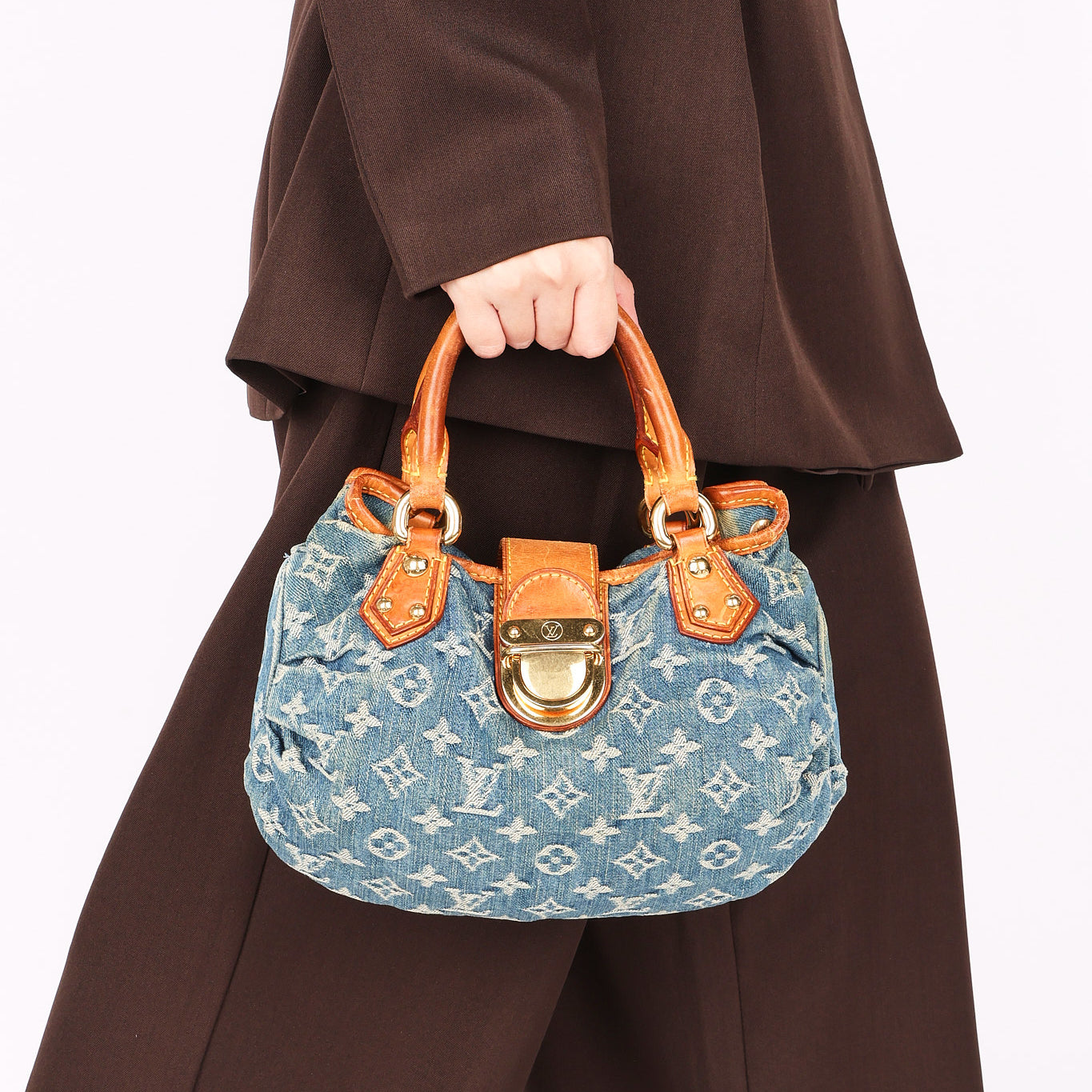 Louis Vuitton Monogram Mini Denim Pleaty