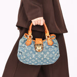 Louis Vuitton Monogram Mini Denim Pleaty