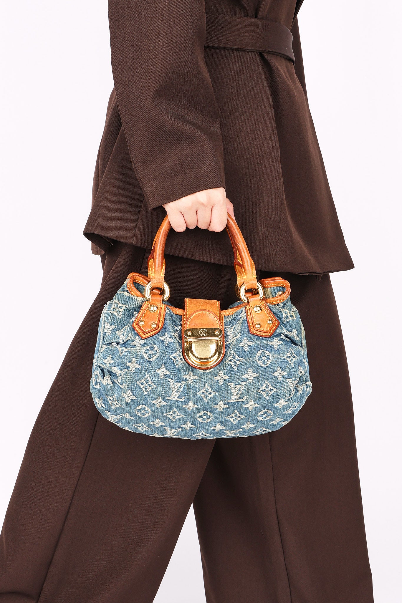 Louis Vuitton Monogram Mini Denim Pleaty