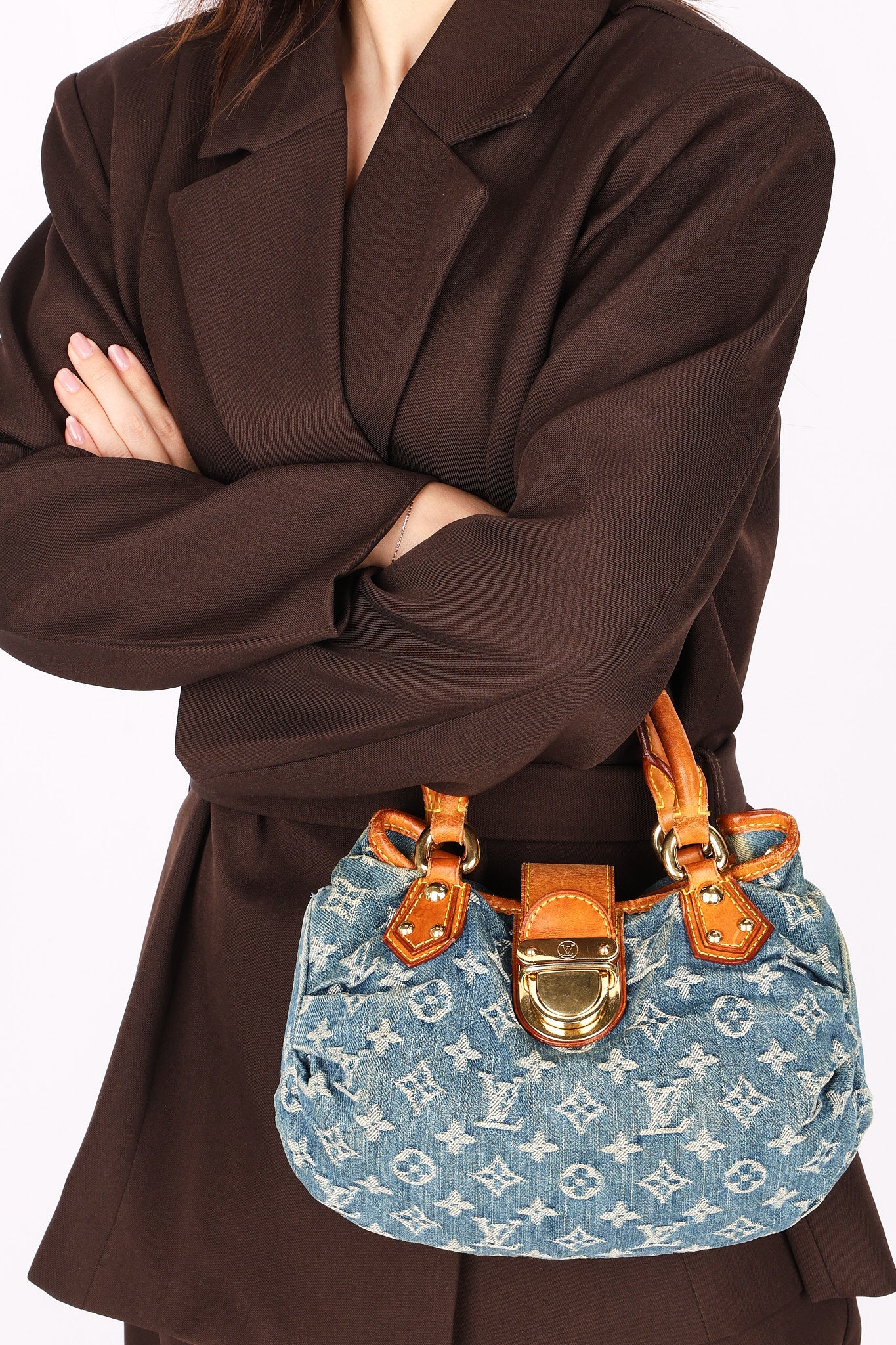 Louis Vuitton Monogram Mini Denim Pleaty