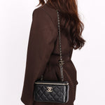 Chanel Vanity Bag Black Lambskin CGHW