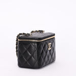 Chanel Vanity Bag Black Lambskin CGHW