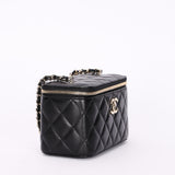 Chanel Vanity Bag Black Lambskin CGHW