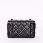 Chanel Vanity Bag Black Lambskin CGHW