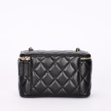 Chanel Vanity Bag Black Lambskin CGHW