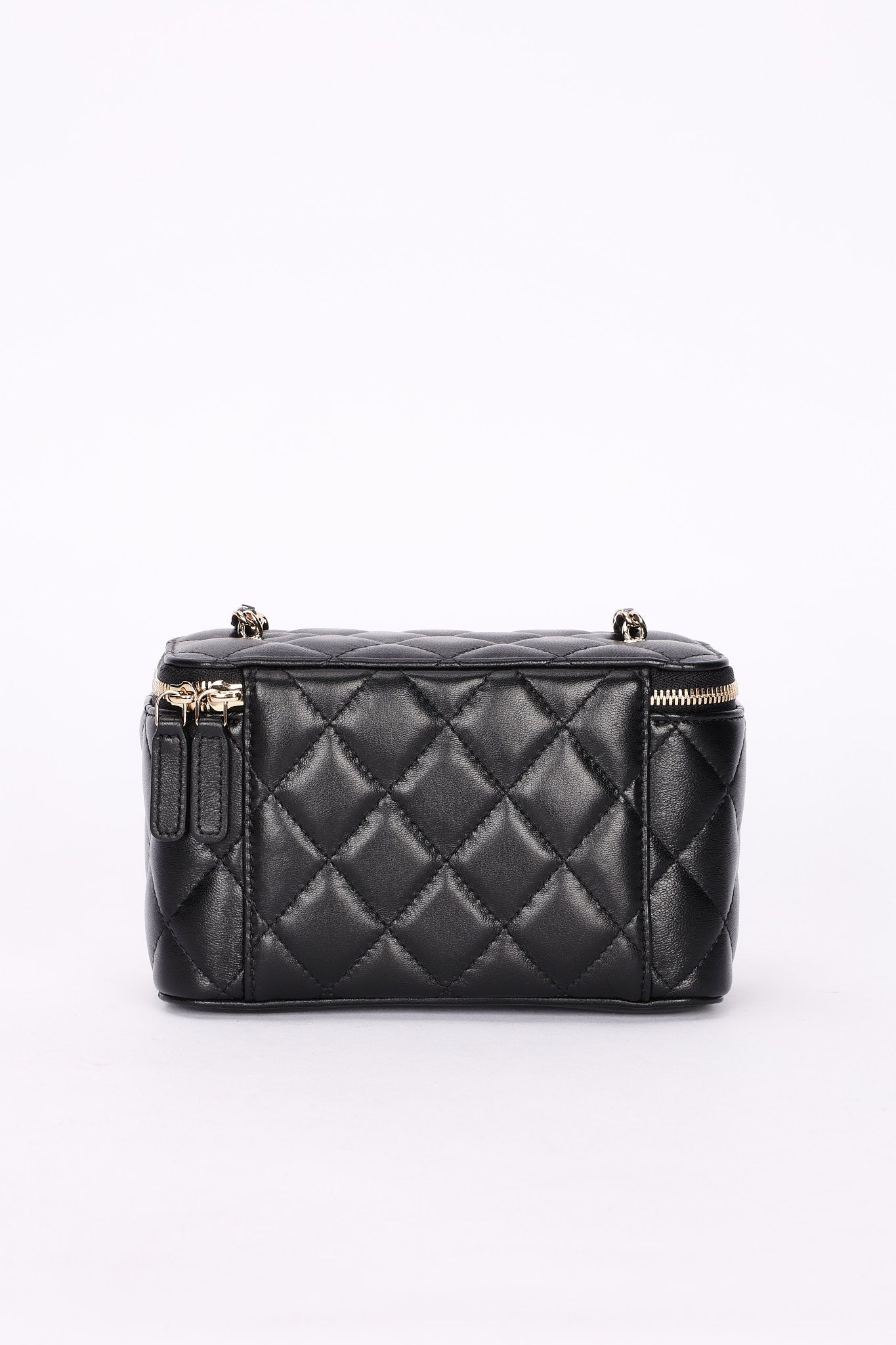Chanel Vanity Bag Black Lambskin CGHW