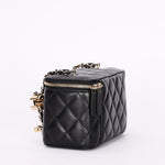 Chanel Vanity Bag Black Lambskin CGHW