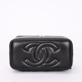 Chanel Vanity Bag Black Lambskin CGHW
