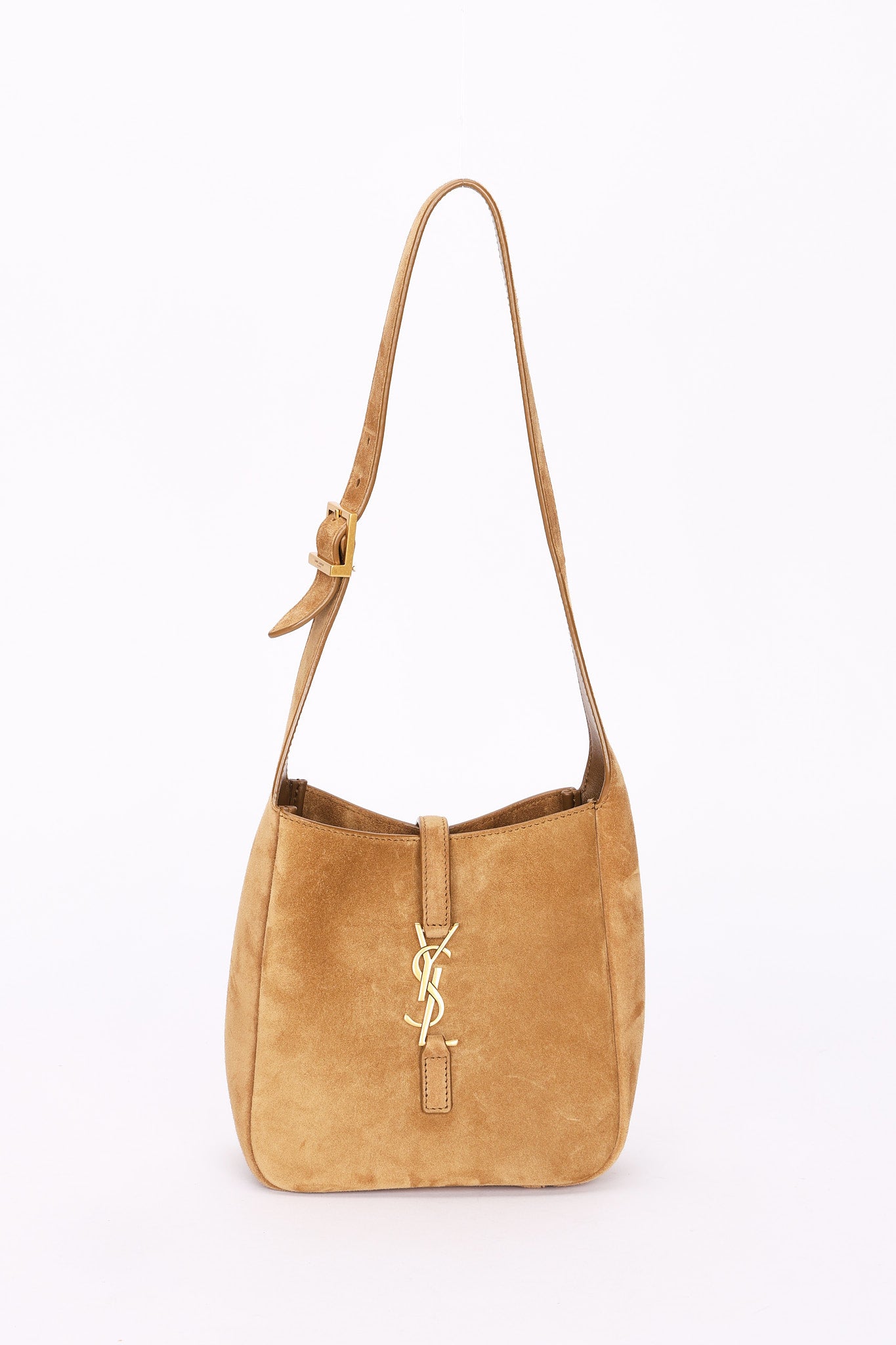 Saint Laurent Baby Le 5 A 7 Suede Shoulder Bag