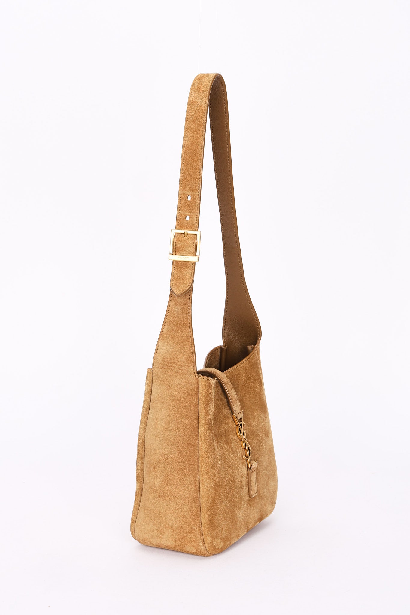 Saint Laurent Baby Le 5 A 7 Suede Shoulder Bag