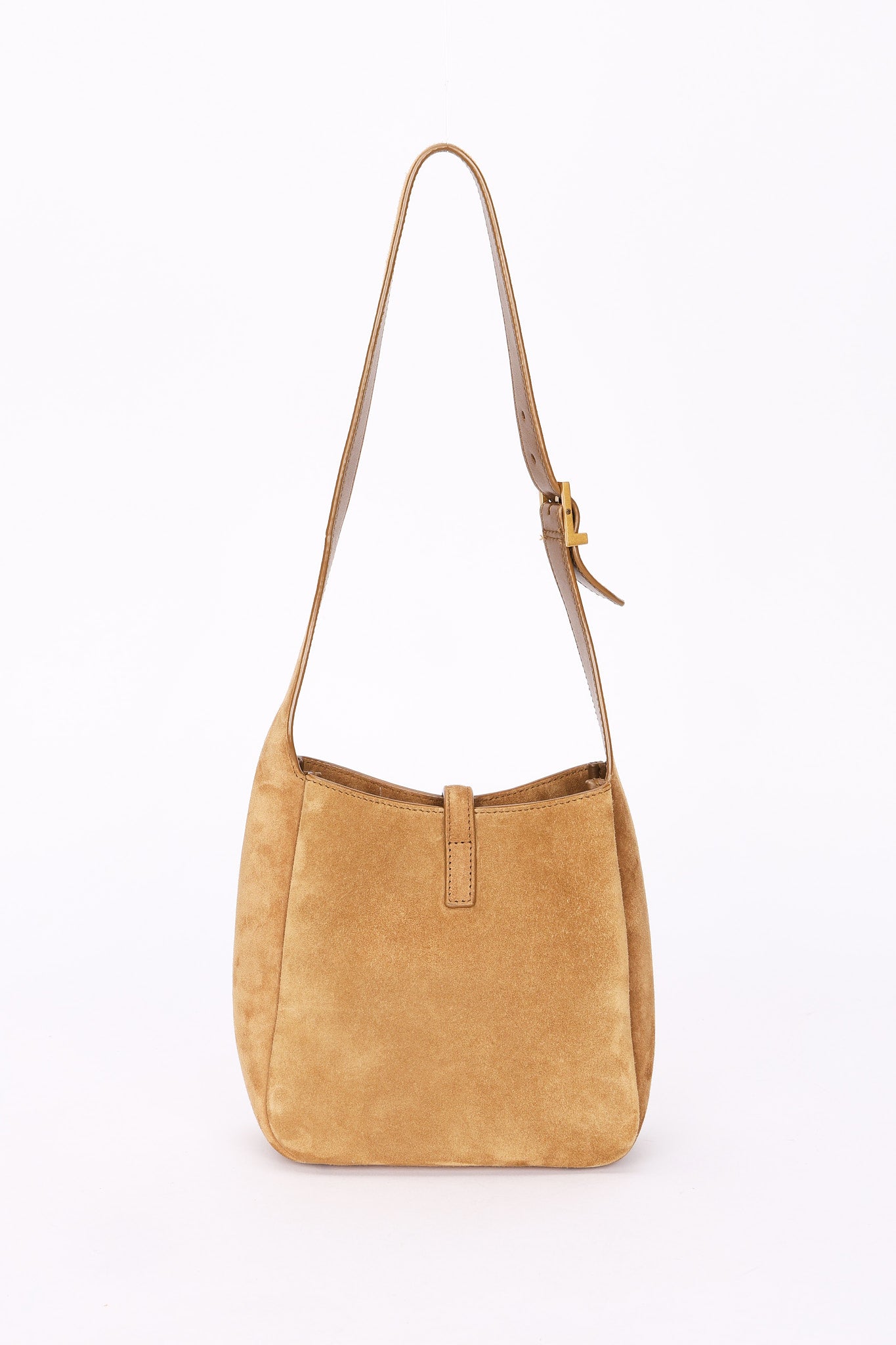 Saint Laurent Baby Le 5 A 7 Suede Shoulder Bag