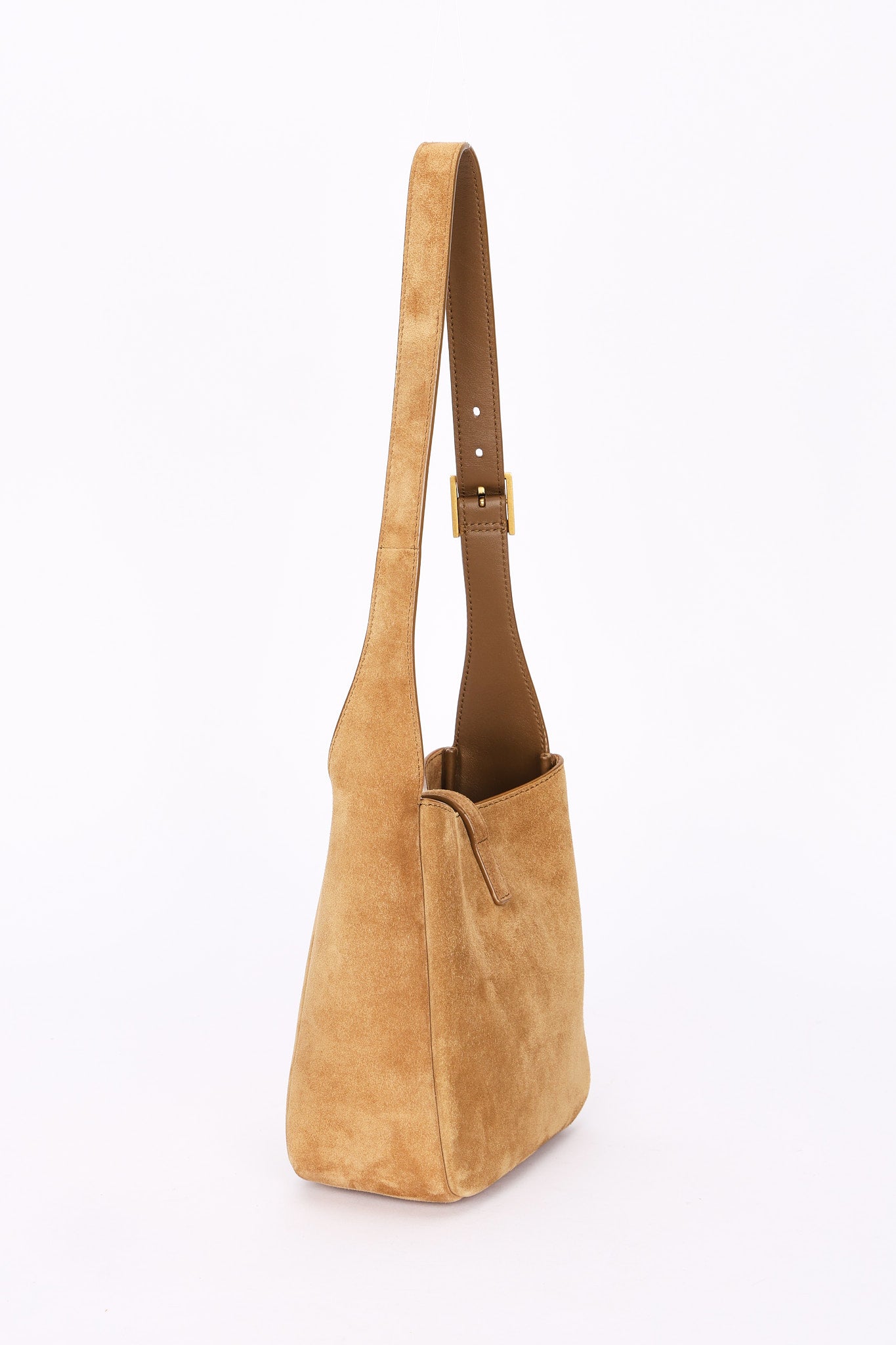 Saint Laurent Baby Le 5 A 7 Suede Shoulder Bag