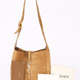 Saint Laurent Baby Le 5 A 7 Suede Shoulder Bag