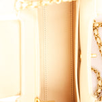 Chanel Nano Kelly Shopper Cream Lambskin AGHW