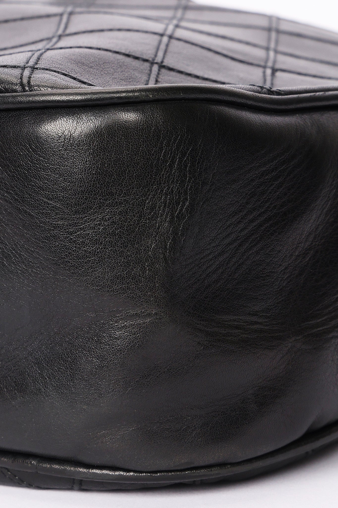 Chanel Turnlock Shoulder Bag with Pouch Black Lambskin 24K GP