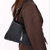Gucci Monogram Canvas Jackie Shoulder Bag