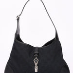 Gucci Monogram Canvas Jackie Shoulder Bag