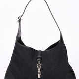 Gucci Monogram Canvas Jackie Shoulder Bag