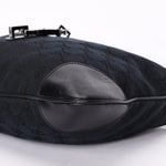 Gucci Monogram Canvas Jackie Shoulder Bag