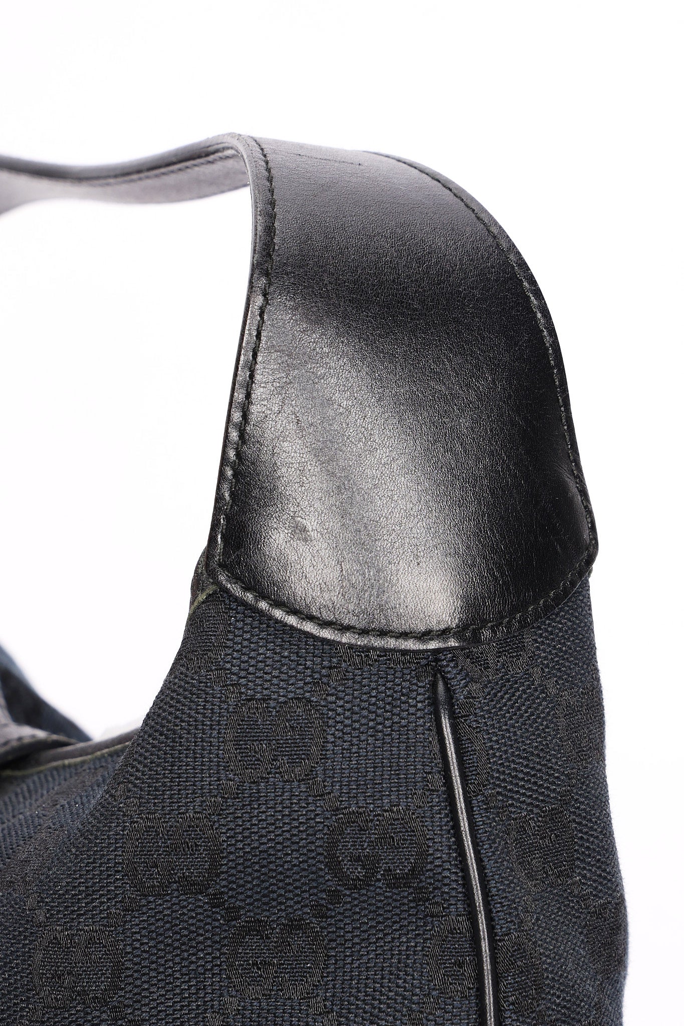 Gucci Monogram Canvas Jackie Shoulder Bag