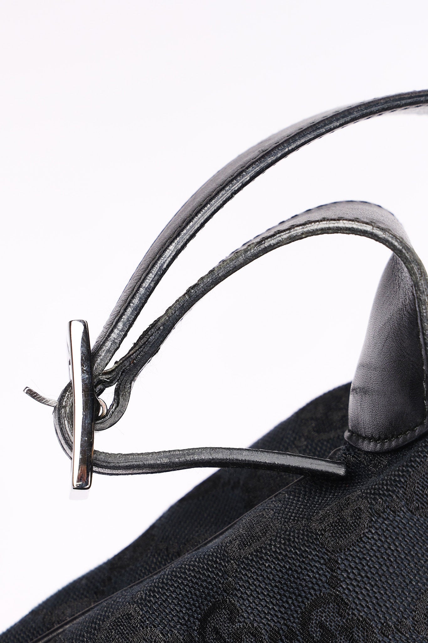Gucci Monogram Canvas Jackie Shoulder Bag