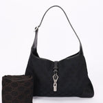 Gucci Monogram Canvas Jackie Shoulder Bag