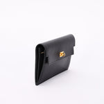 Hermès Kelly Pocket Long Wallet with Wrist Strap Noir (leather) GHW