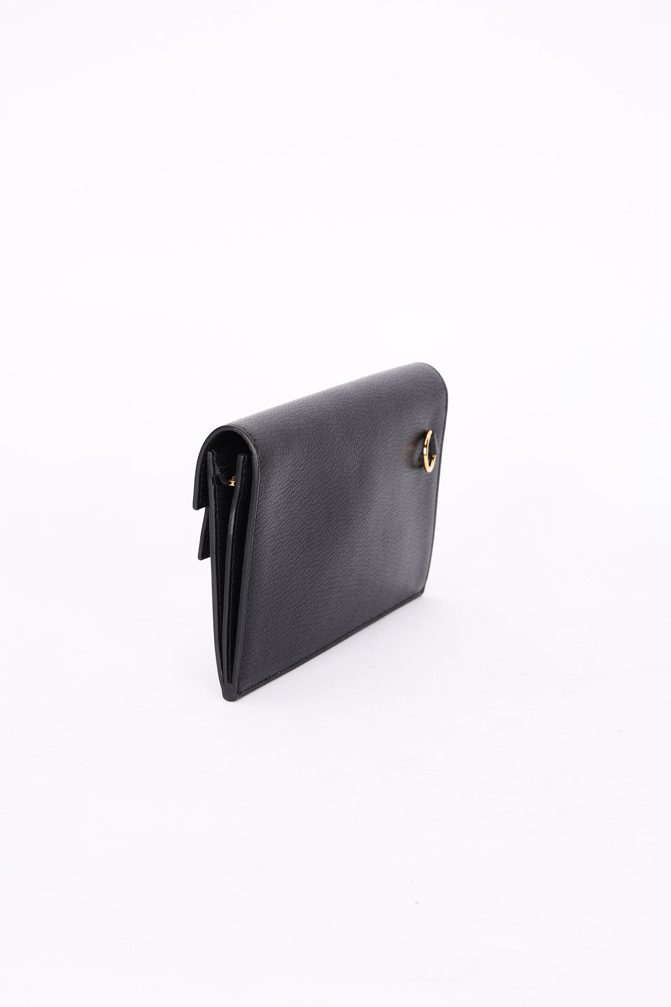 Hermès Kelly Pocket Long Wallet with Wrist Strap Noir (leather) GHW