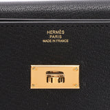 Hermès Kelly Pocket Long Wallet with Wrist Strap Noir (leather) GHW