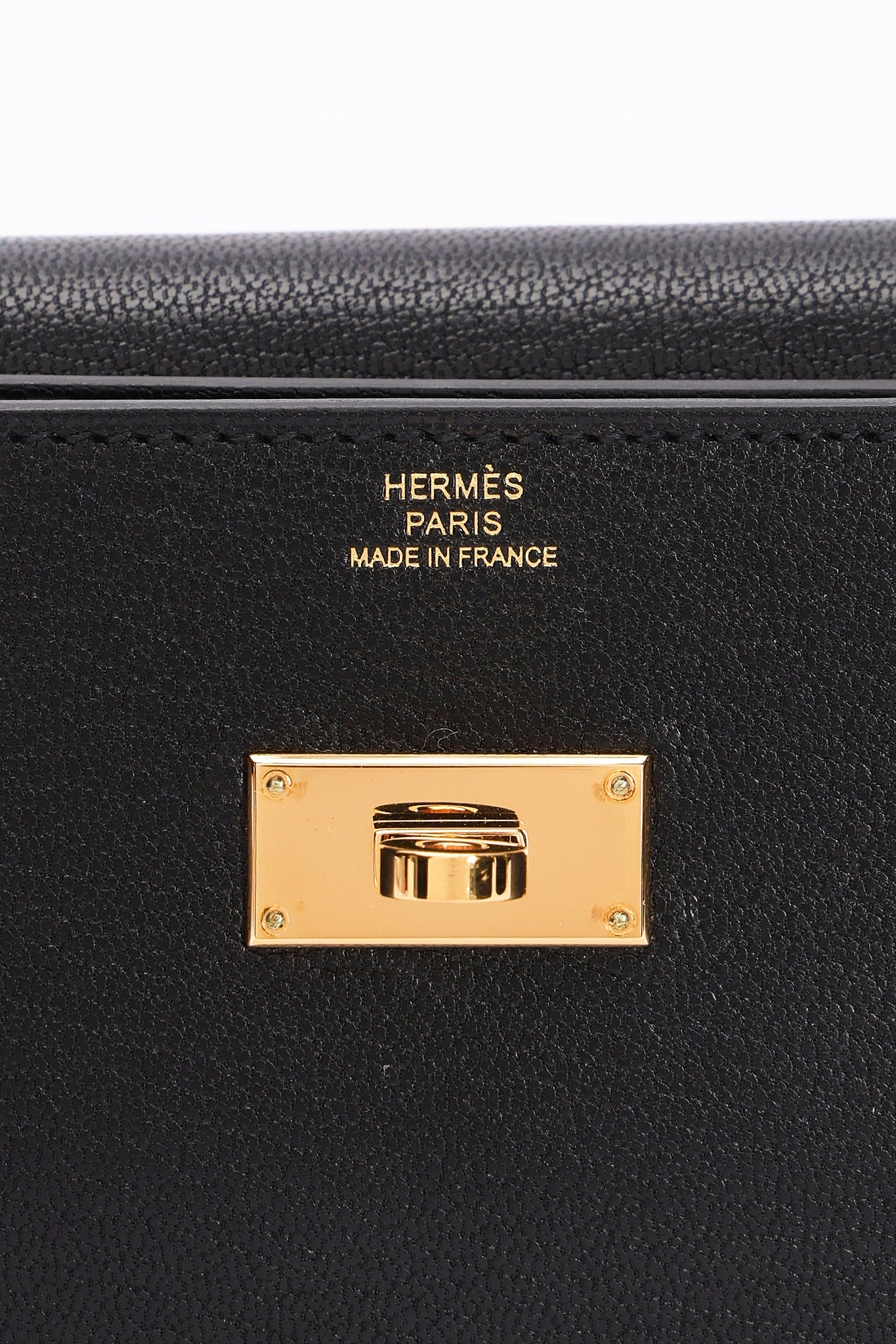 Hermès Kelly Pocket Long Wallet with Wrist Strap Noir (leather) GHW