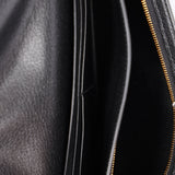 Hermès Kelly Pocket Long Wallet with Wrist Strap Noir (leather) GHW