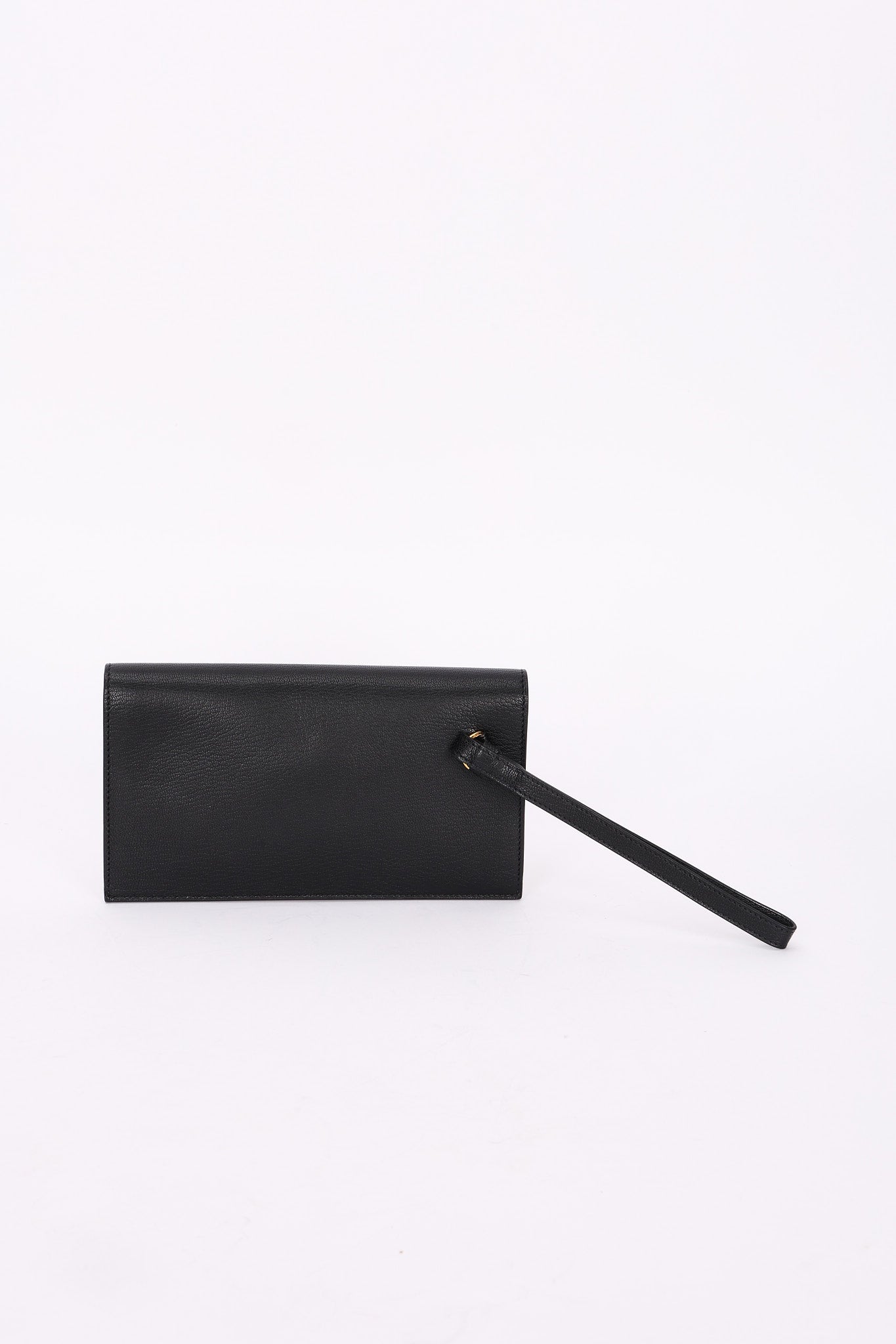 Hermès Kelly Pocket Long Wallet with Wrist Strap Noir (leather) GHW