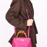 Gucci Small Bamboo Shopper Tote Magenta