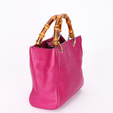 Gucci Small Bamboo Shopper Tote Magenta
